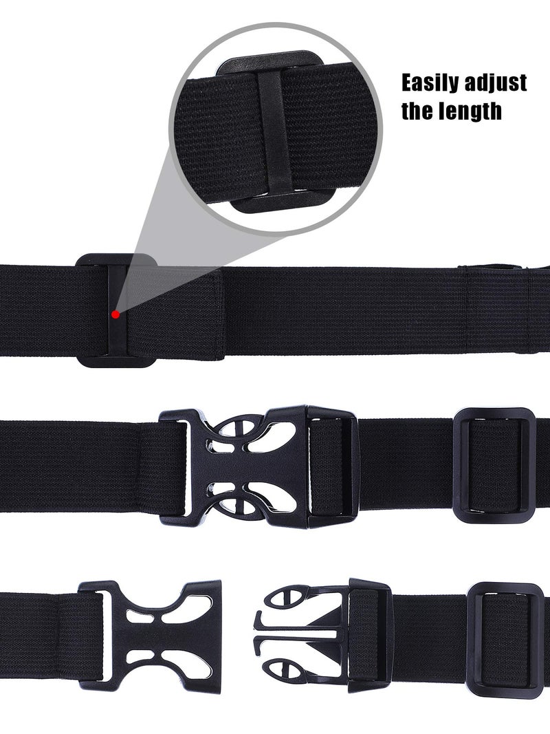 JOVITEC 2 Pieces Race Number Belt with 6 Gel Loops for Running Cycling Triathlon Marathon (Black and Blue) - Image 3